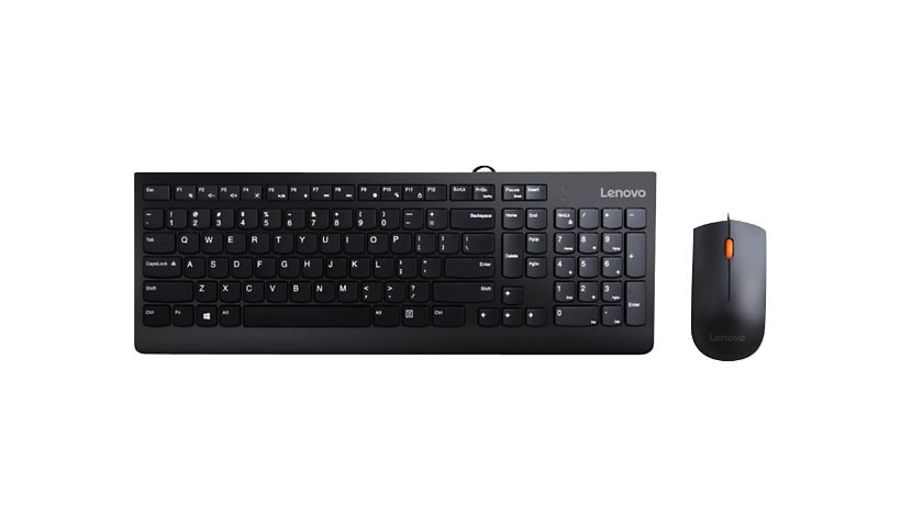Lenovo 300 USB Combo - keyboard and mouse set - US Input Device