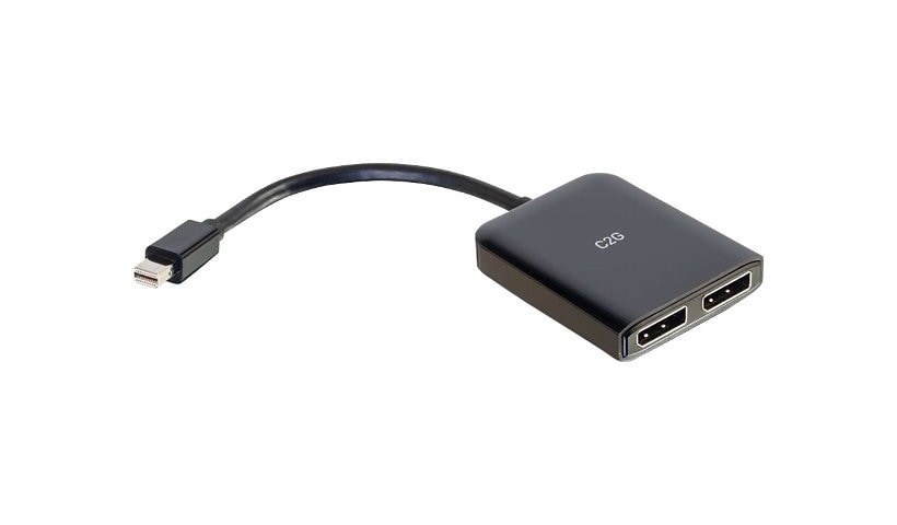 C2G Mini DisplayPort to DisplayPort Display Splitter - Dual Monitor Adapter