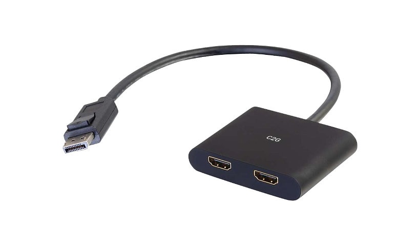 C2G 4K DisplayPort to Dual HDMI MST Hub - DisplayPort 1.2 to HDMI Splitter - M/F