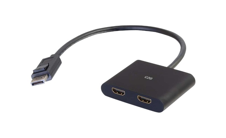 C2G 4K DisplayPort to Dual HDMI MST Hub - DisplayPort 1.2 to HDMI Splitter  - M/F