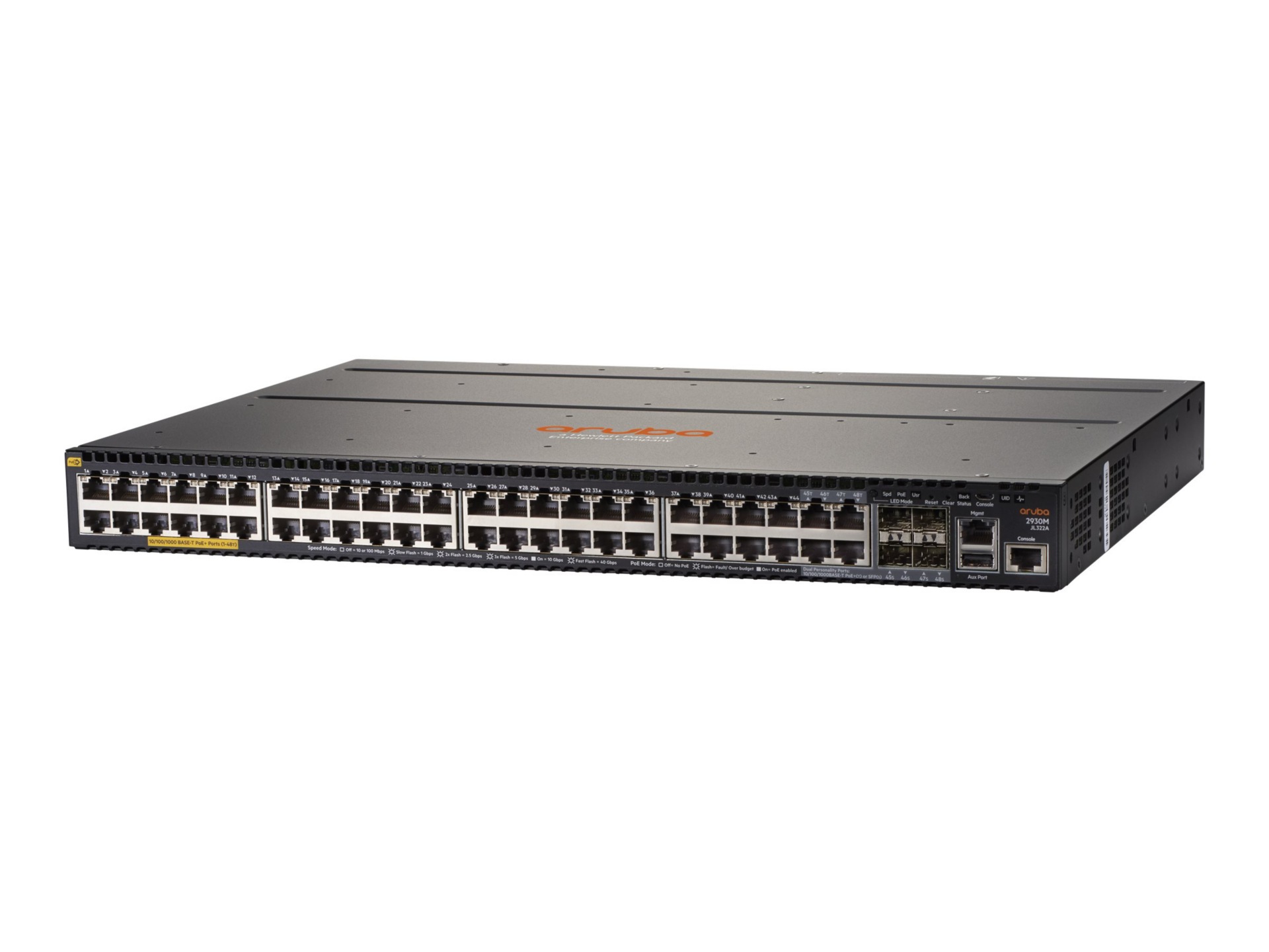 HPE Aruba 2930M 48G POE+ 1-Slot - switch - 48 ports - managed - rack-mountable