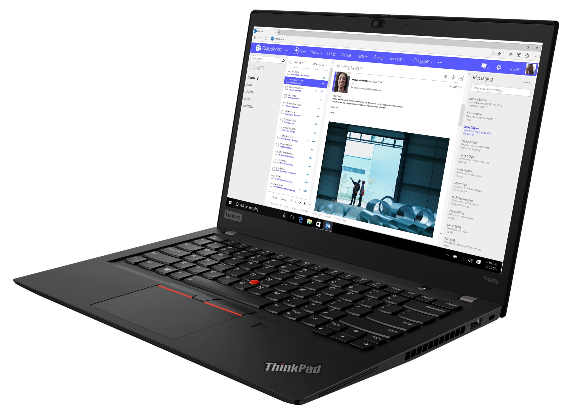 Lenovo ThinkPad T495s 14" Ryzen 5 PRO 3500U 8GB RAM 256GB Window 10 Pro