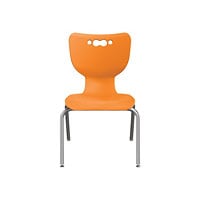 MooreCo 12" Hierarchy 4-Leg Chair - Orange