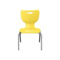 MooreCo 12" Hierarchy 4-Leg Chair - Yellow