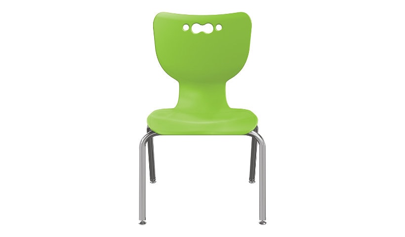MooreCo Hierarchy - chair - chrome - green