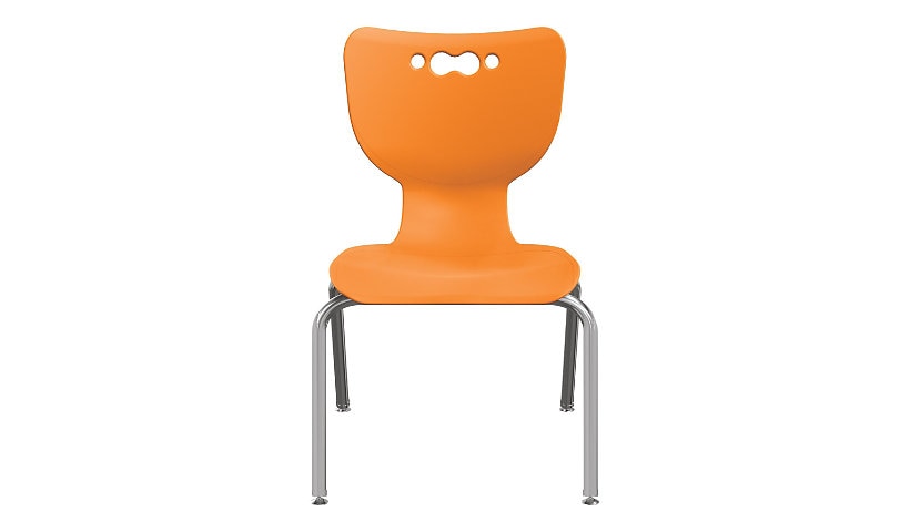 MooreCo Hierarchy - chair - chrome - orange