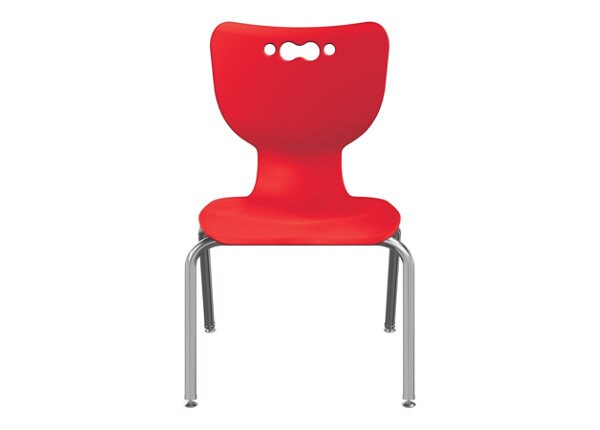 MooreCo 14" Hierarchy 4-Leg Chair - Red