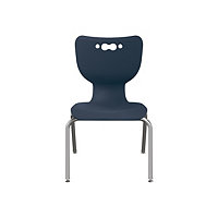 MooreCo Hierarchy - chair - chrome - midnight navy