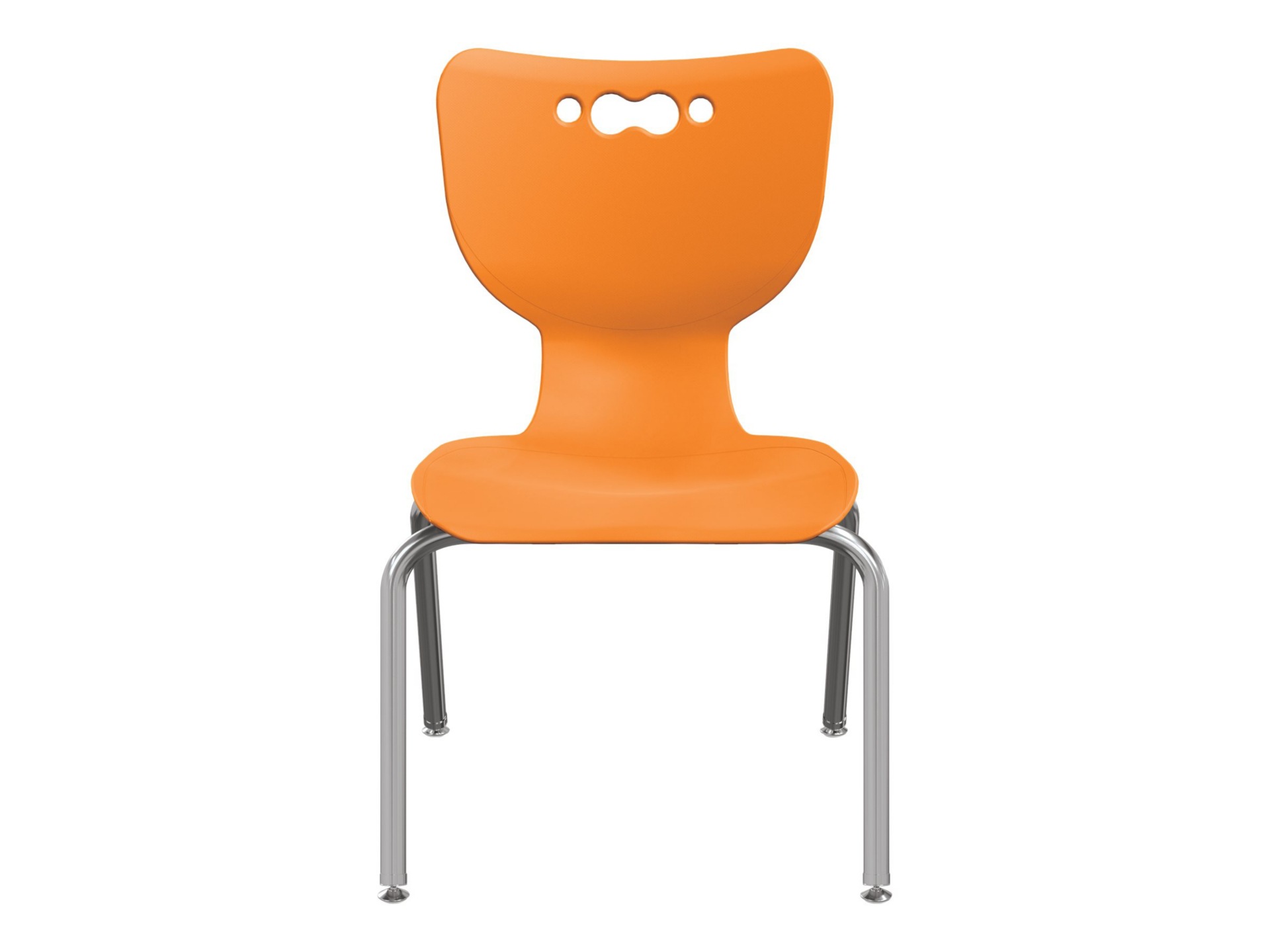 MooreCo Hierarchy - chair - chrome - orange