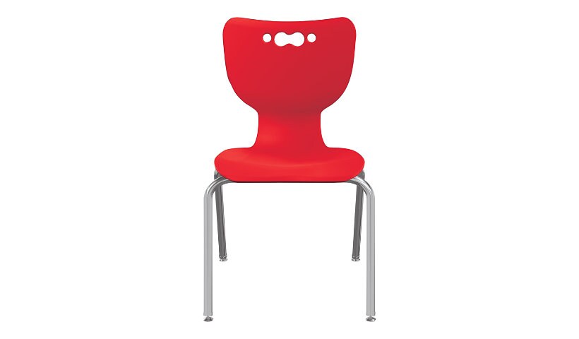 MooreCo Hierarchy - chair - chrome - red