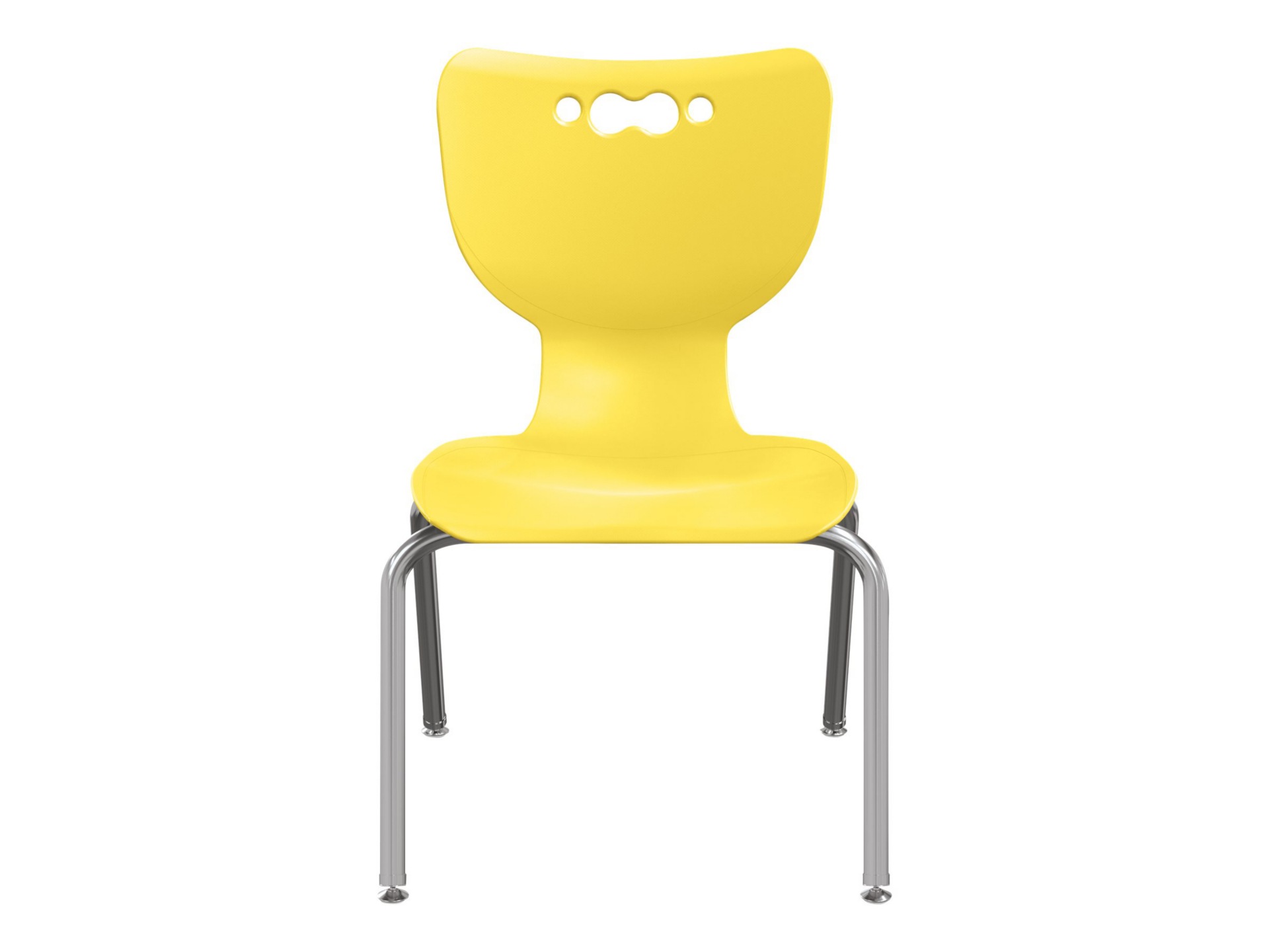 MooreCo Hierarchy - chair - chrome - yellow