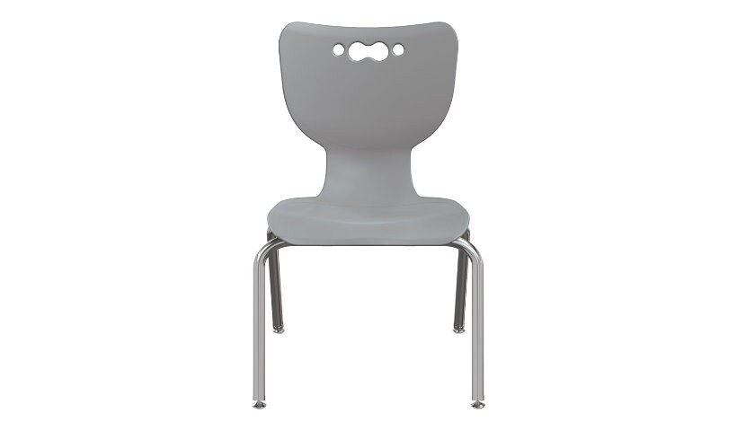 MooreCo Hierarchy - chair - chrome plated steel - gray