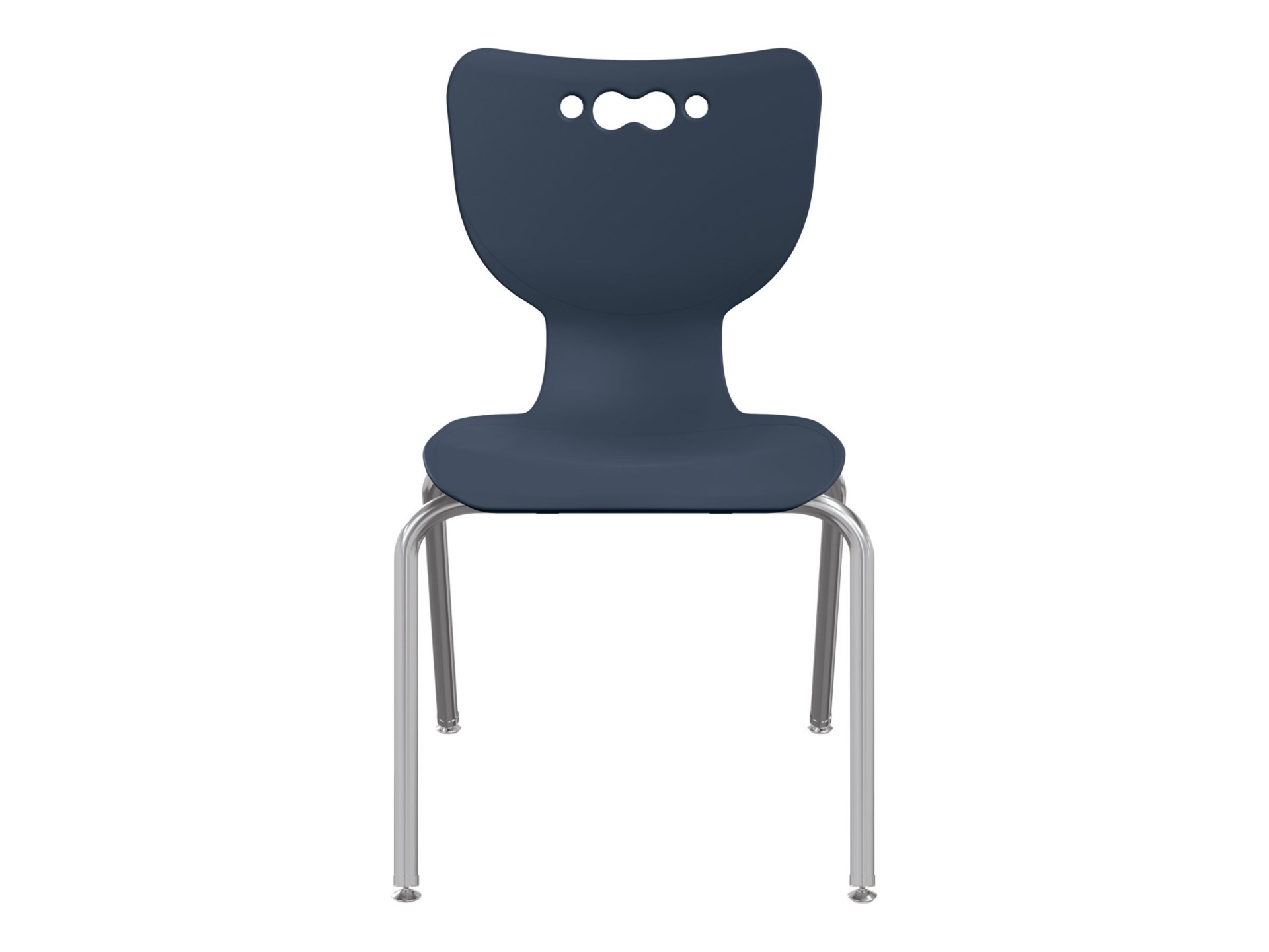 MooreCo Hierarchy - chair - chrome plated steel - navy