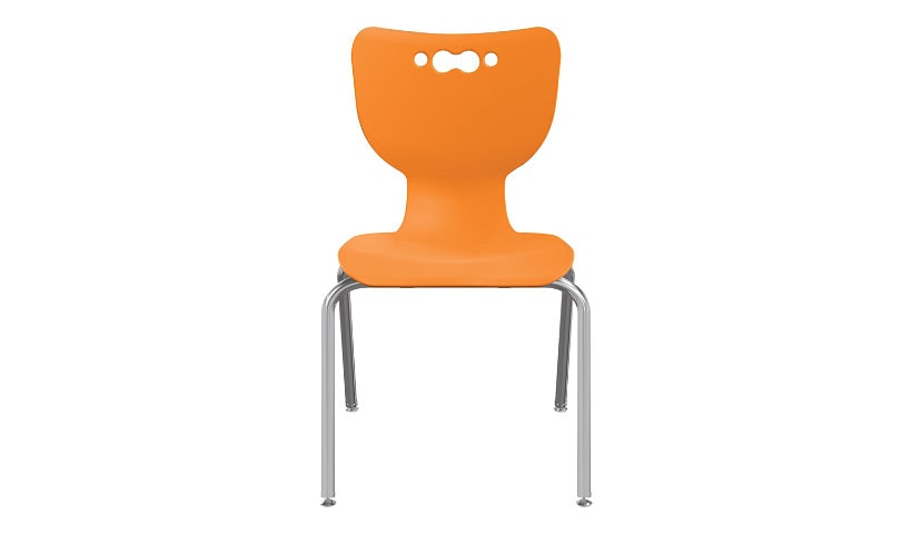 MooreCo Hierarchy - chair - chrome plated steel - orange