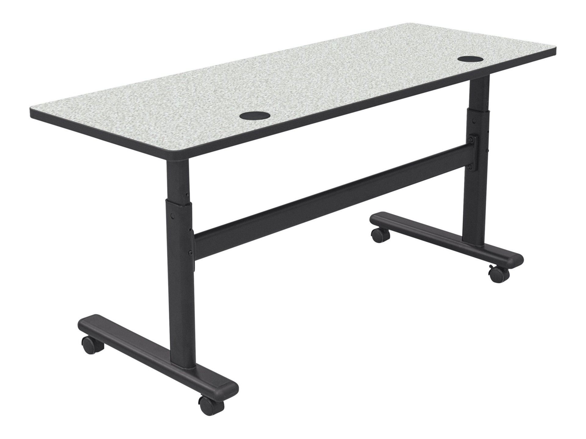 BALT Sit/Stand Flipper - table - rectangular - gray nebula