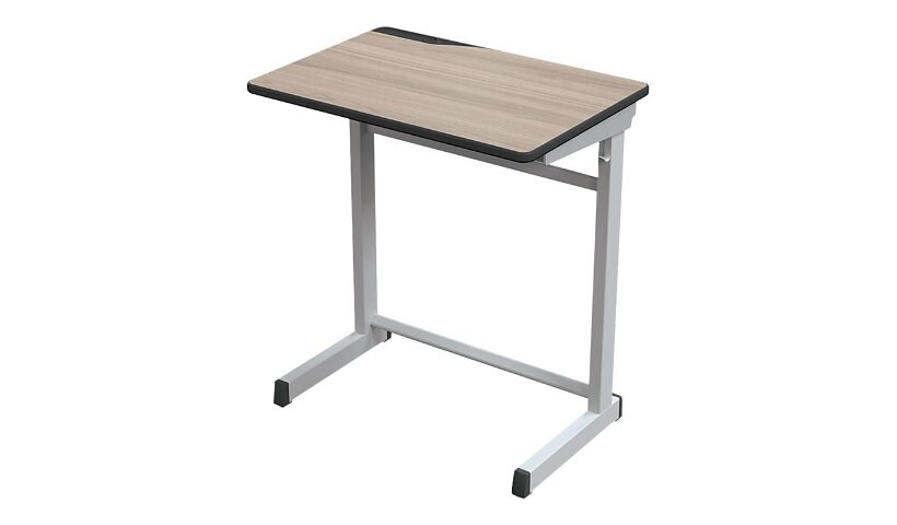 Essentials by MooreCo Student - table - rectangular - silverwood laminate