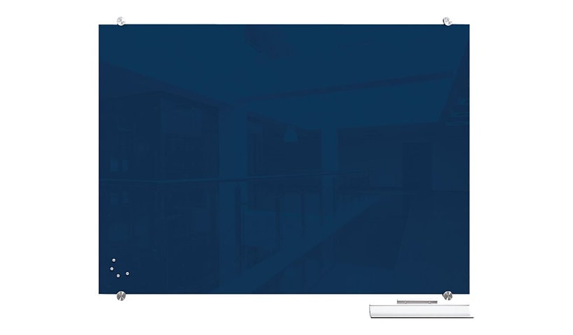 MooreCo Visionary Hierarchy whiteboard - 47.2 in x 35.4 in - navy