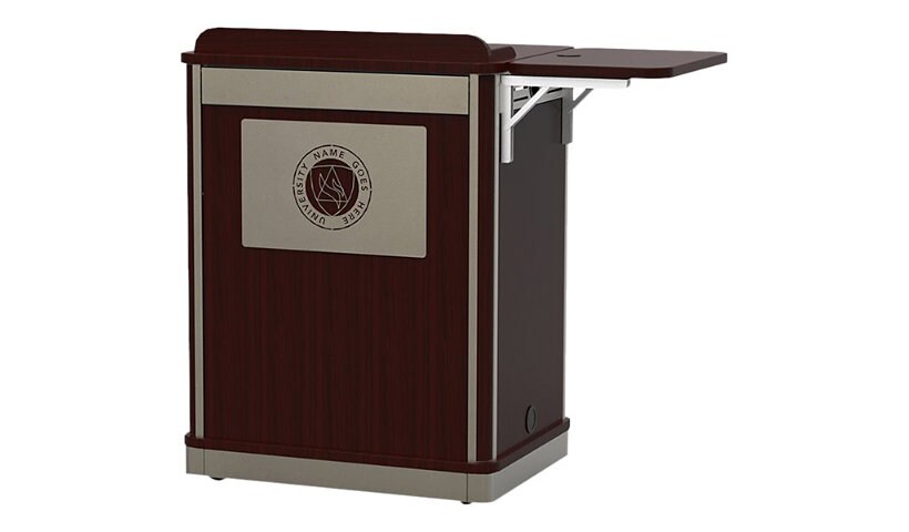 Spectrum Media Manager Series Compact - lectern - rectangular - misted zeph