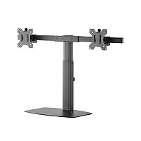 Amer 2EZH - stand - for 2 monitors - slate black