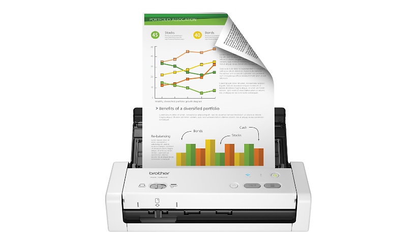 Brother ADS-1250W - scanner de documents - portable - USB 3.0, Wi-Fi(n), USB 2.0 (Host)