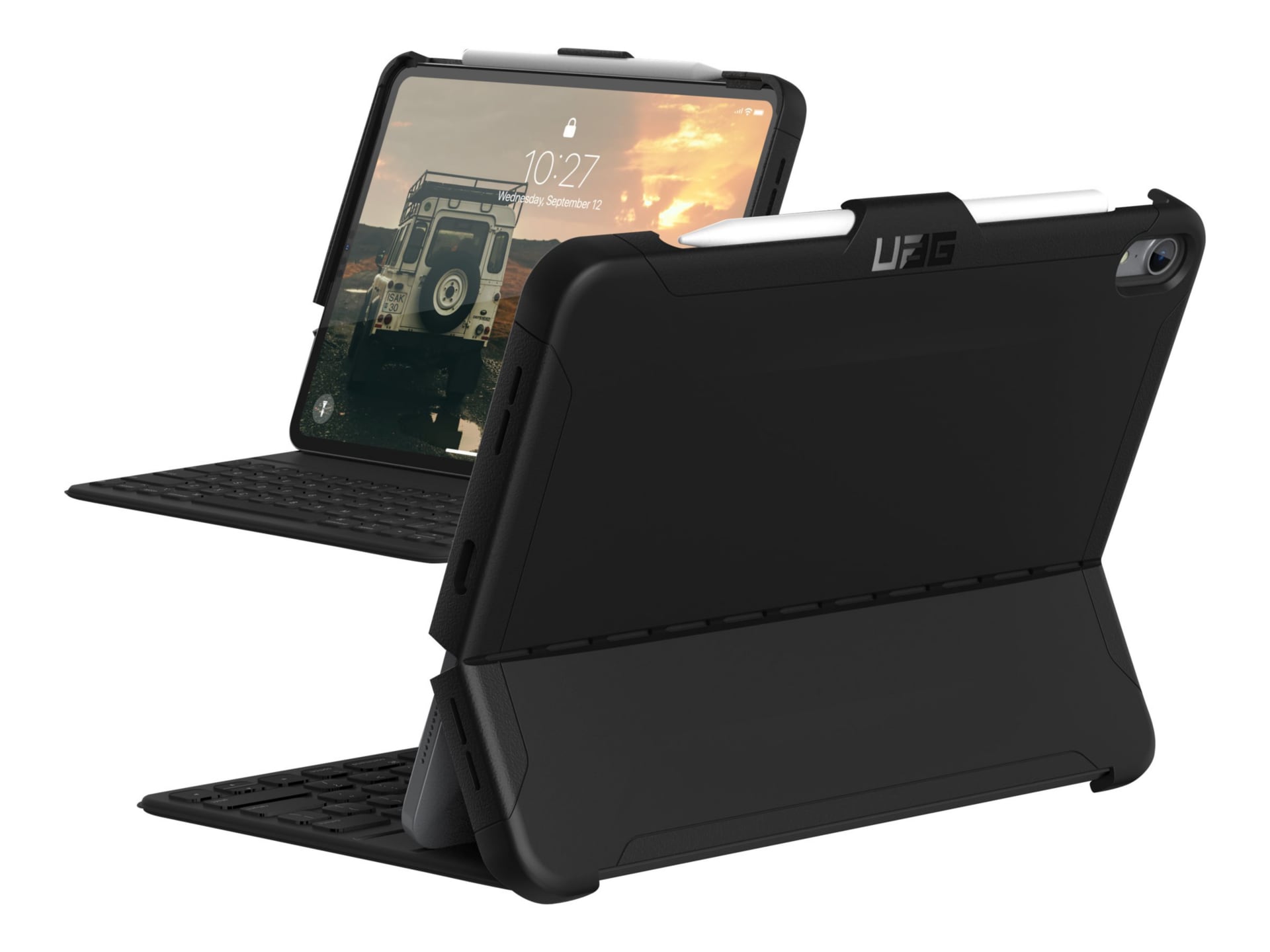 UAG Rugged Case for iPad Pro 11-inch - Scout Black - back cover for tablet
