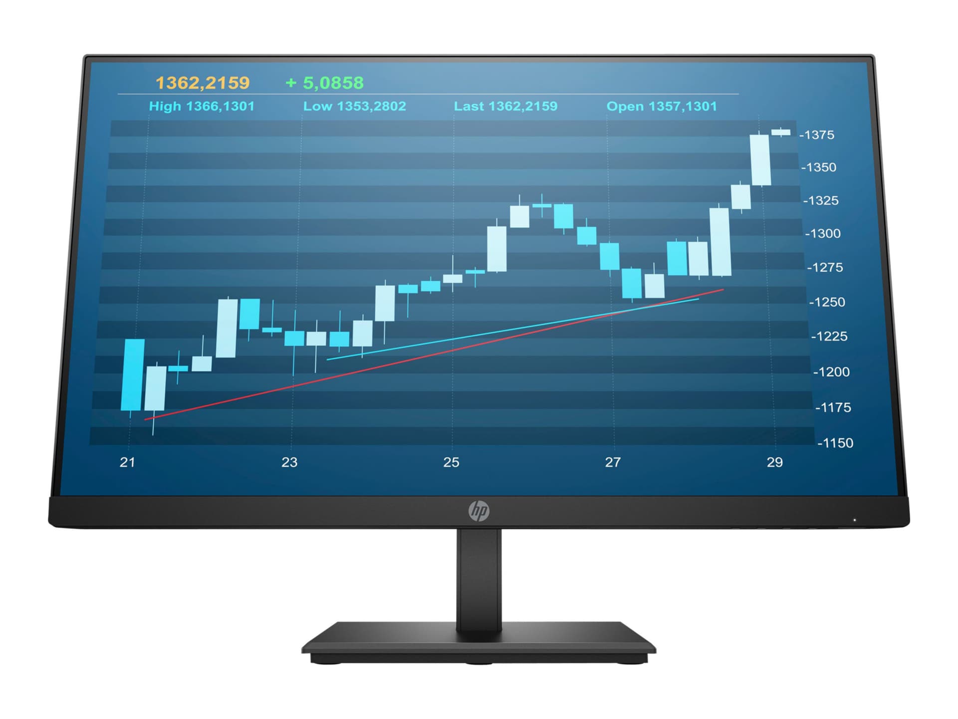HP P244 - LED monitor - Full HD (1080p) - 23.8"