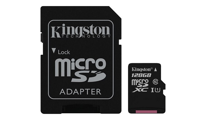 Kingston Canvas Select - flash memory card - 128 GB - microSDXC UHS-I