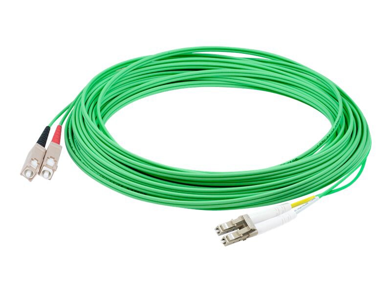 Proline 5m LC (M) to SC (M) Green OM1 Duplex Fiber OFNR Patch Cable
