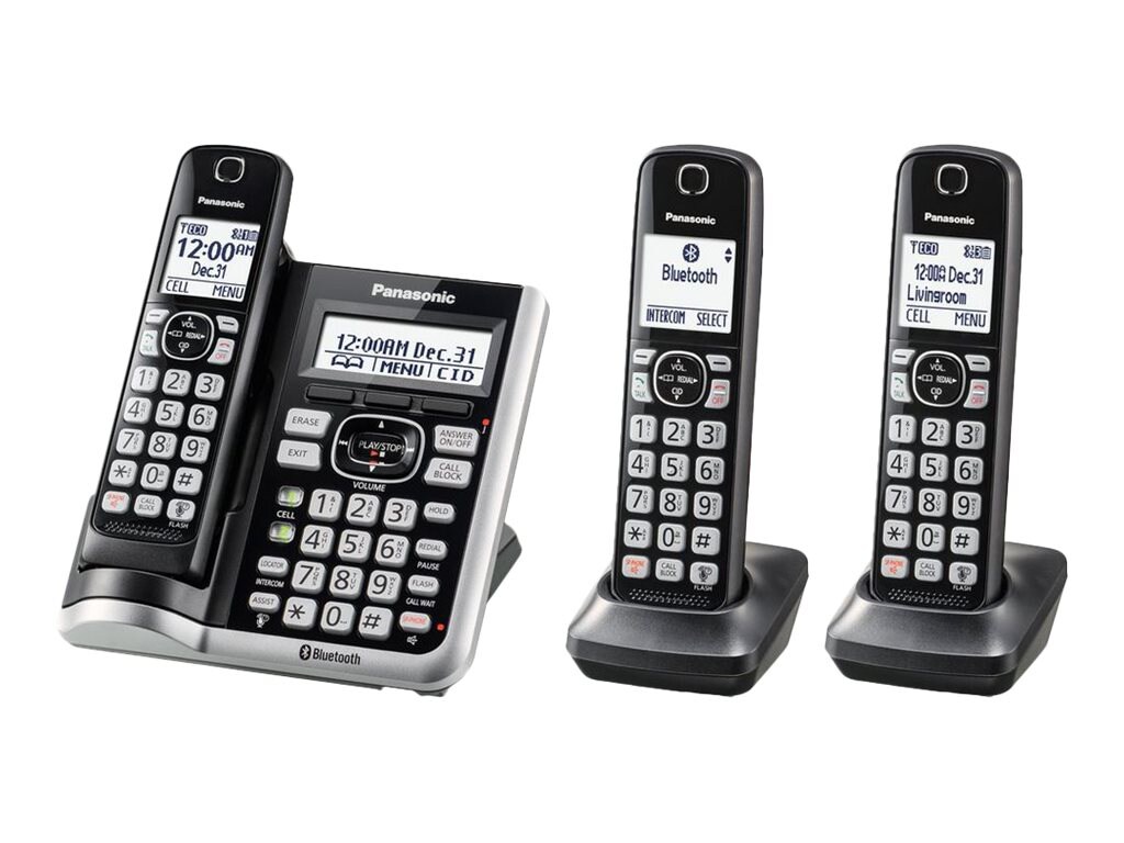 Panasonic KX-TGF574S - cordless phone - answering system - Bluetooth interf