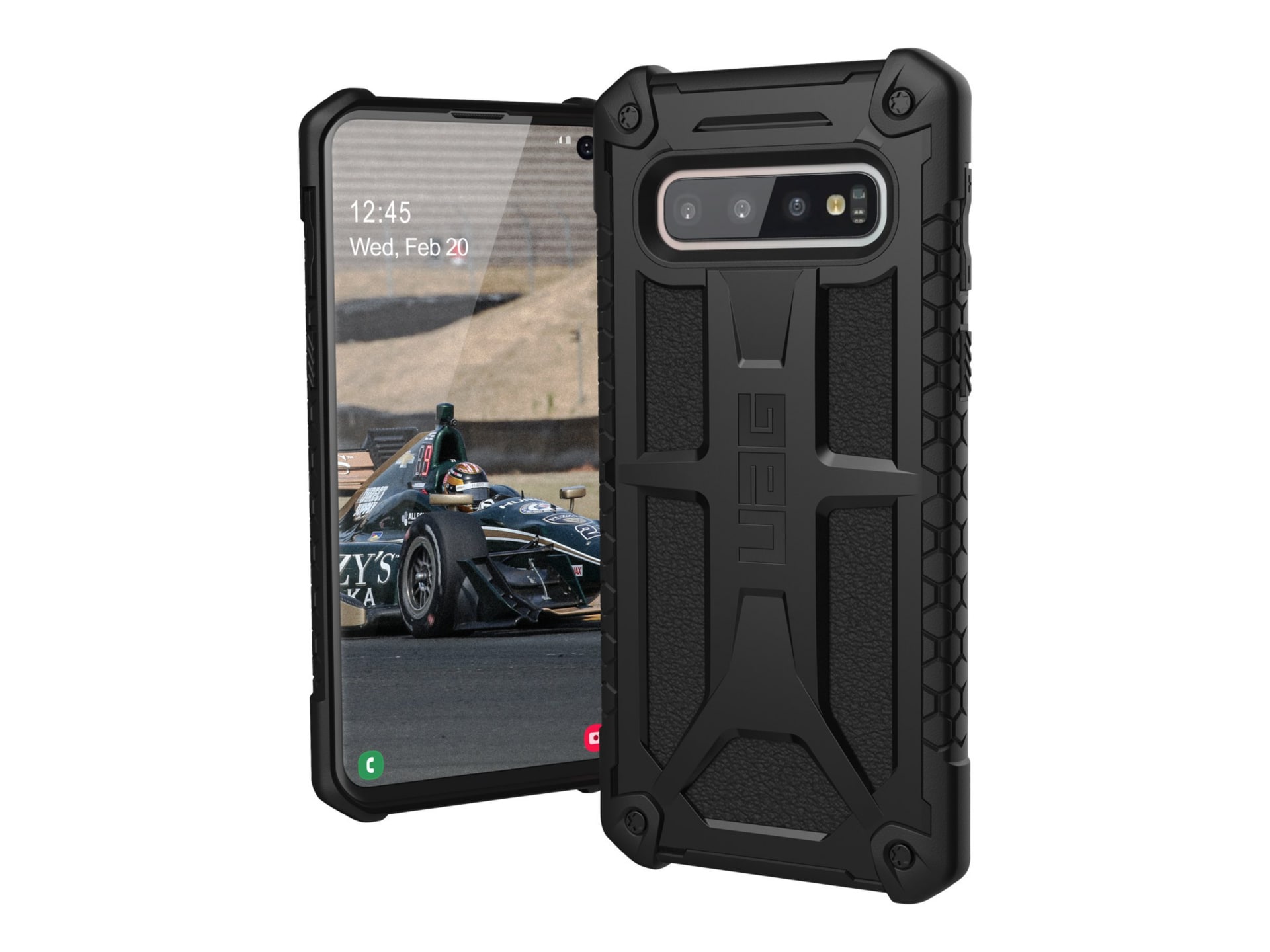 UAG Rugged Case for Samsung Galaxy S10 [6.1-inch screen] - Monarch Black - back cover for cell phone