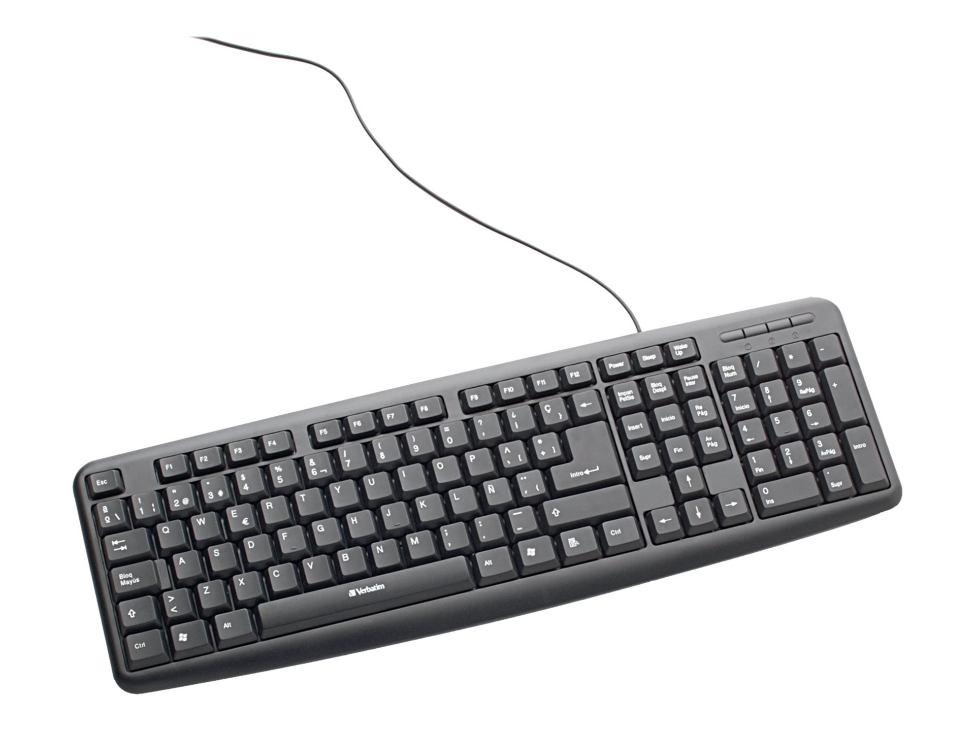 Verbatim Slimline - keyboard - Spanish Input Device