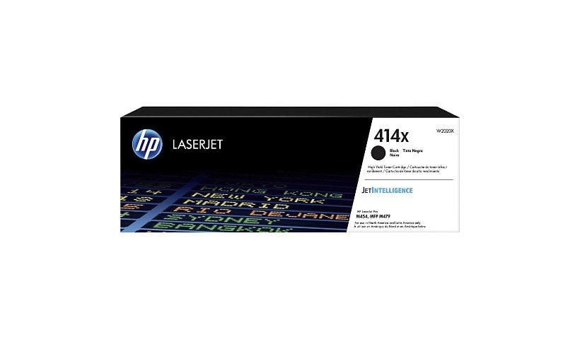 HP 414X - High Yield - black - original - LaserJet - toner cartridge (W2020