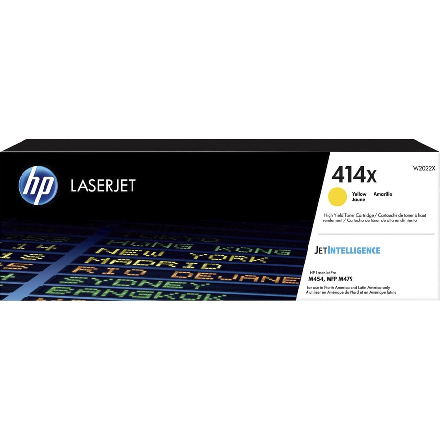 HP 414X (W2022X) Original High Yield Laser Toner Cartridge - Yellow - 1 Eac