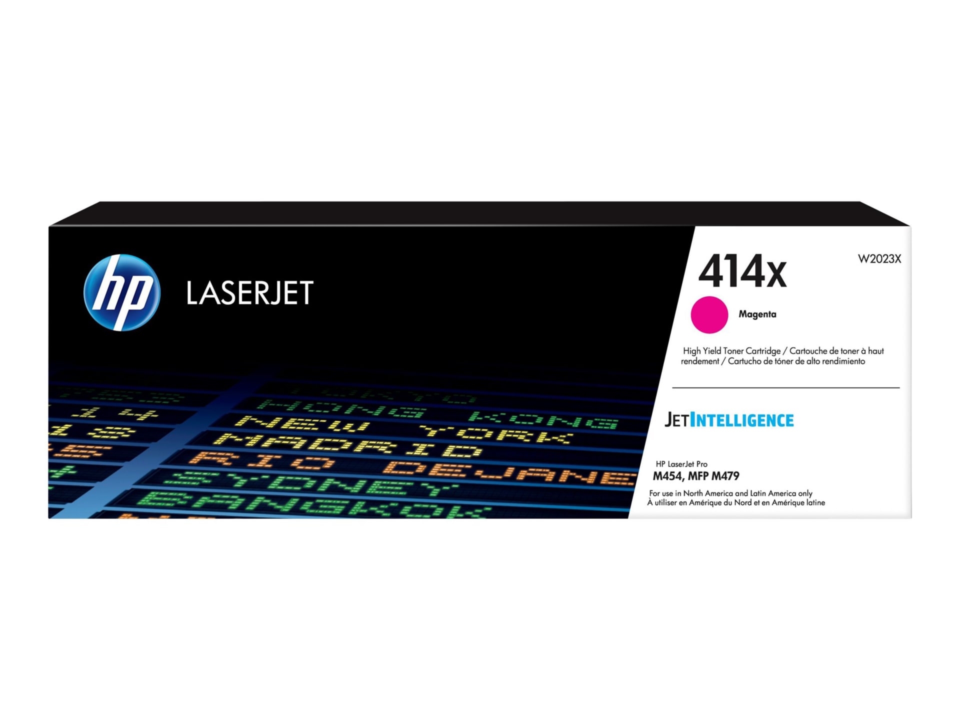 HP 414X (W2023X) Original High Yield Laser Toner Cartridge - Magenta - 1 Each