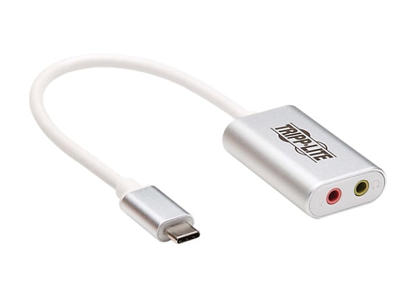 Tripp Lite USB C to 3.5mm Stero Audio Adapter for Headphones - USB-C headphone jack adapter - audio / USB - U437-002 - USB Adapters - CDW.com