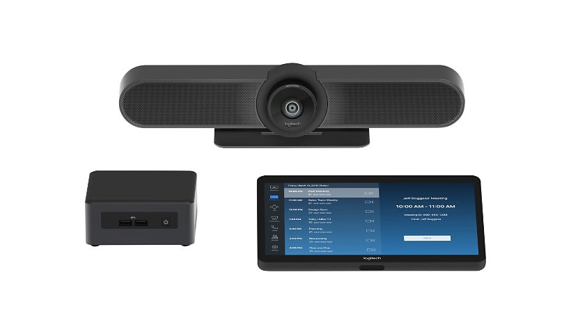 Logitech Tap Room pour Zoom Rooms Small – trousse de vidéoconférence – avec Intel NUC