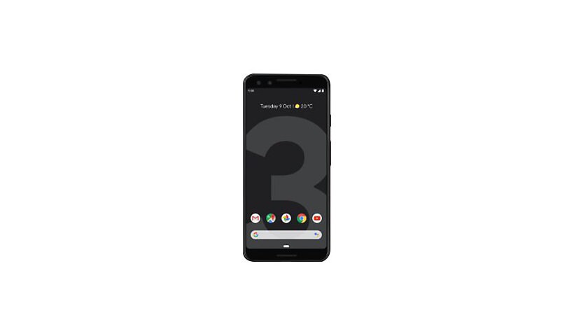 Google Pixel 3 - just black - 4G - 128 GB - CDMA / GSM - smartphone