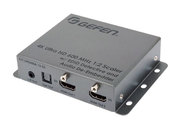 Gefen Ultra HD 600 MHz 1:2 Scaler distribution amplifier / scaler / audio disembedder