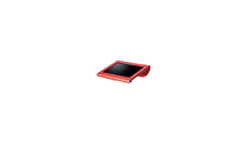 SpacePole C-Frame Low Freestanding Enclosure for iPad Air & Air 2 - Red