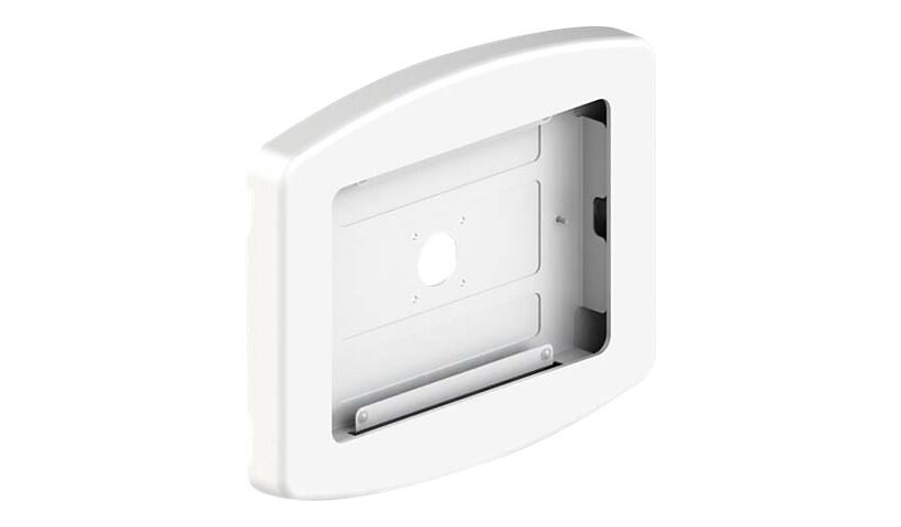 SpacePole S-Frame Tablet Enclosure with Lock on Back - White