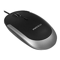 Macally - mouse - USB-C - black, space gray