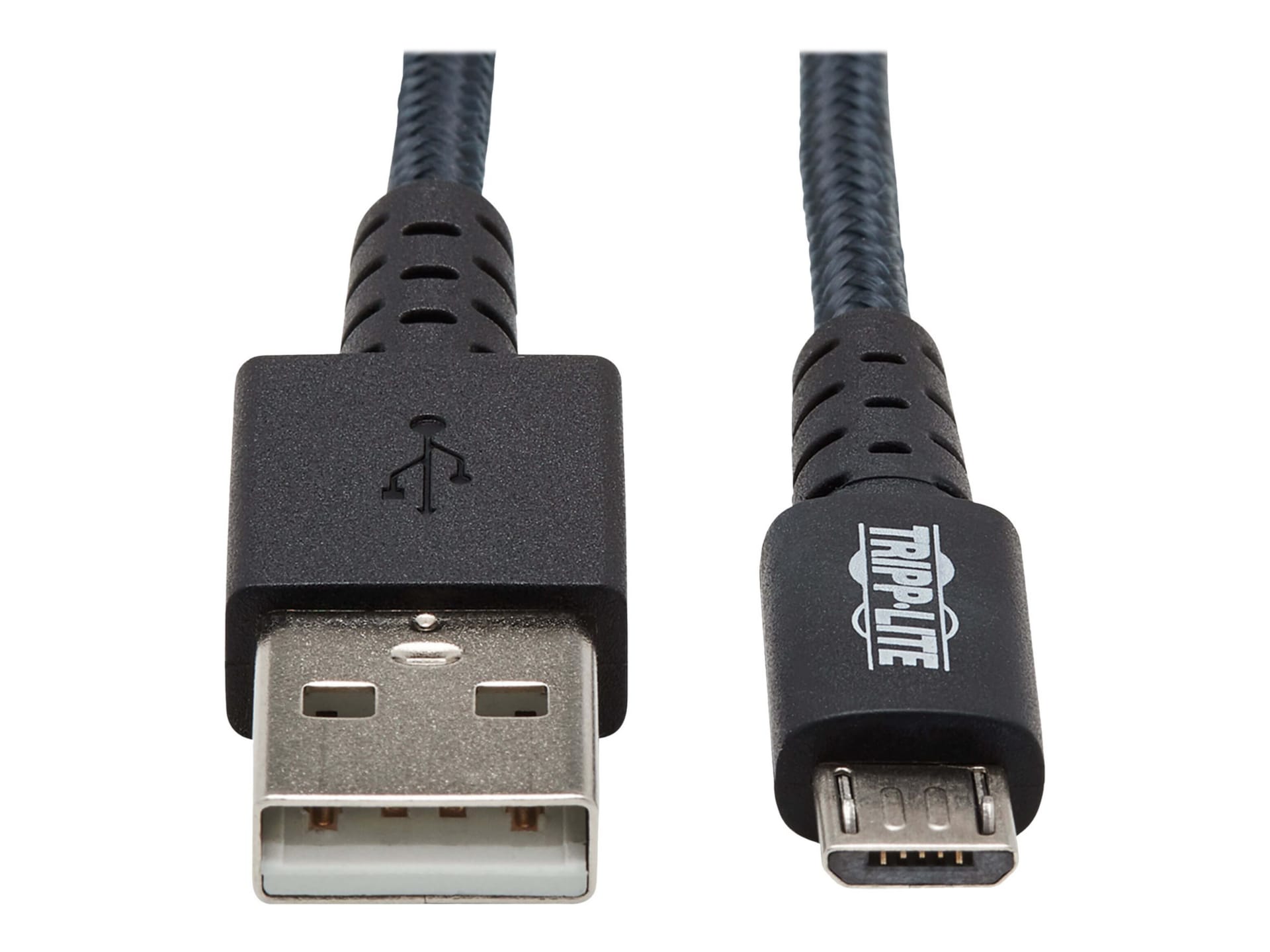Tripp Lite Heavy Duty USB-A to USB Micro-B Charging Sync Cable 6ft 6' USB cable - Micro-USB Type B USB - 6 - U050-006-GY-MAX - USB Cables - CDW.com
