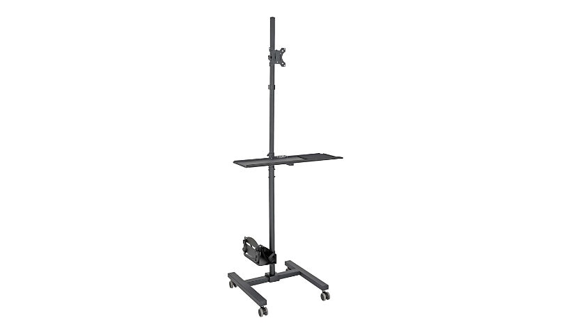 Eaton Tripp Lite Series Mobile Workstation with Monitor Mount - For 17" to 32" Displays, Height Adjustable cart - for