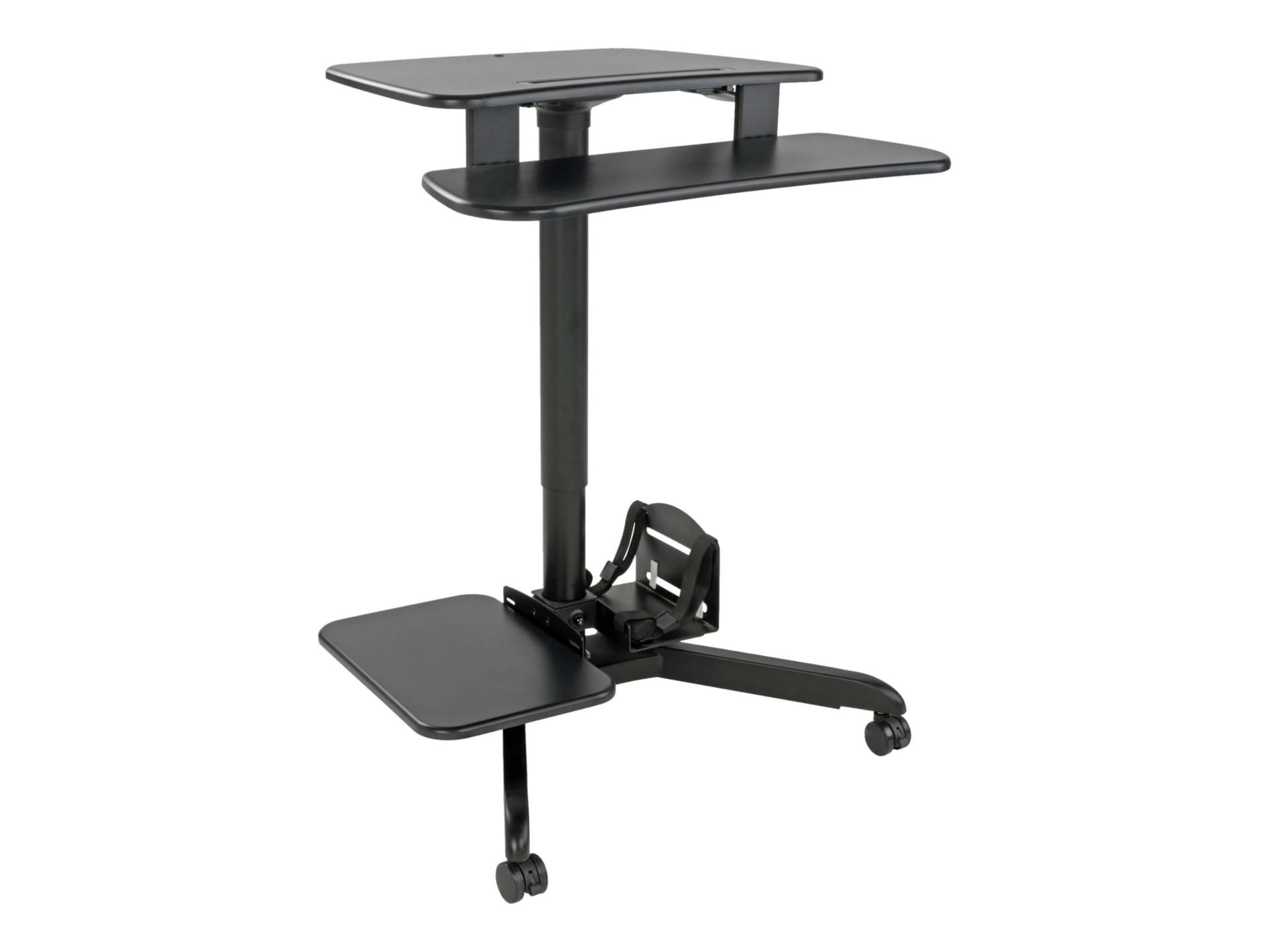 Tripp Lite Mobile Workstation Standing Desk Rolling Cart Height-Adjustable