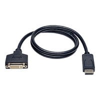 Eaton Tripp Lite Series DisplayPort to DVI Cable Adapter, Converter for DP-M to DVI-I-F, 3 ft. (0.91 m) - display cable