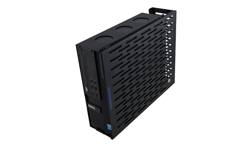 Rack Solutions Wall Mount for Computer - Black Powder Coat - TAA Compliant