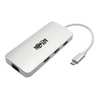 Tripp Lite USB C Docking Station w/USB Hub, 2x HDMI, VGA, PD Charging 1080p