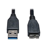 Eaton Tripp Lite Series USB 3.0 SuperSpeed Device Cable (A to Micro-B M/M) Black, 1 ft. (0,31 m) - USB cable - Micro-USB