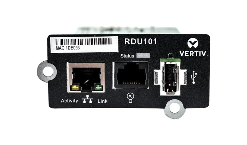 Vertiv Liebert IntelliSlot RDU101 -Network Card |Remote Monitoring|USB Port