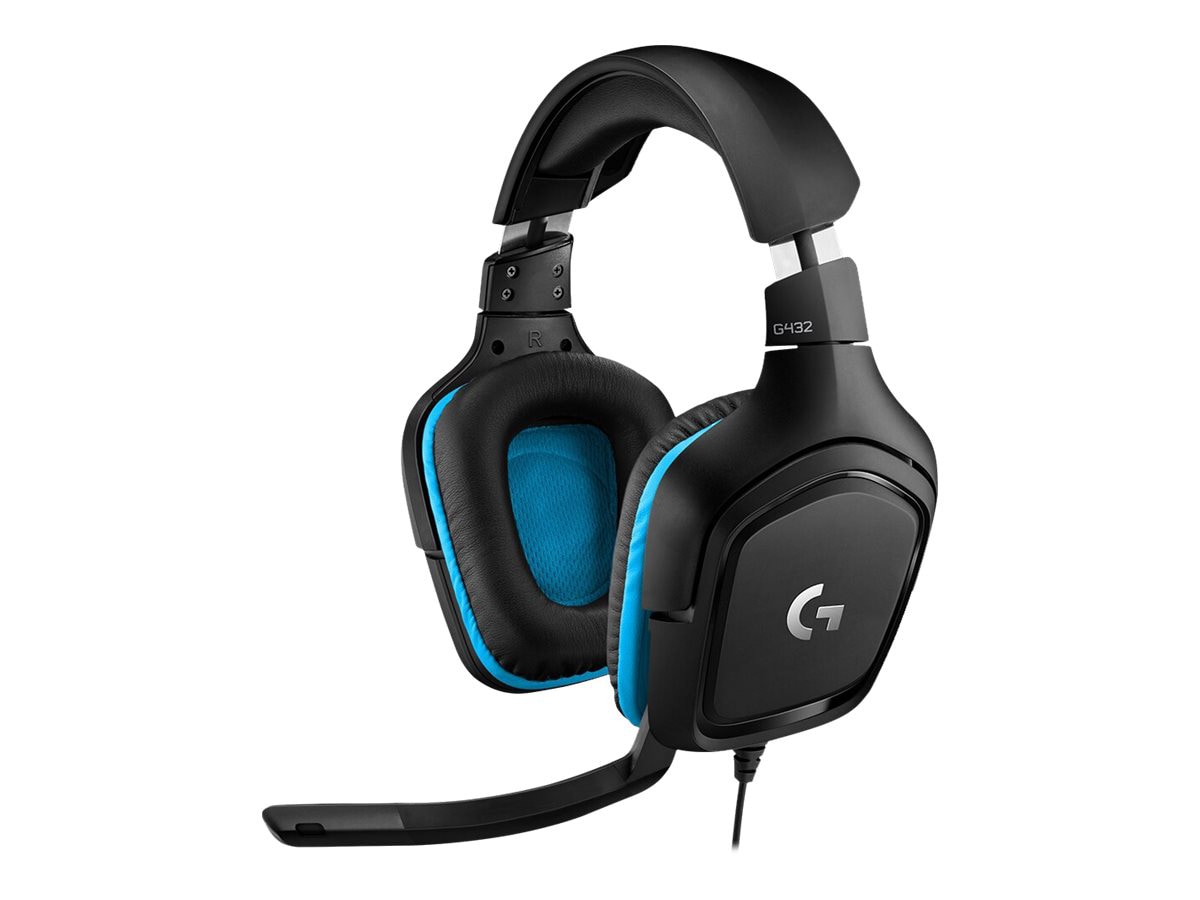 Logitech G432 7.1 Surround Sound Wired Gaming Headset with Microphone